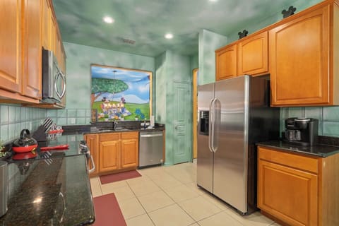 Fully stocked kitchen