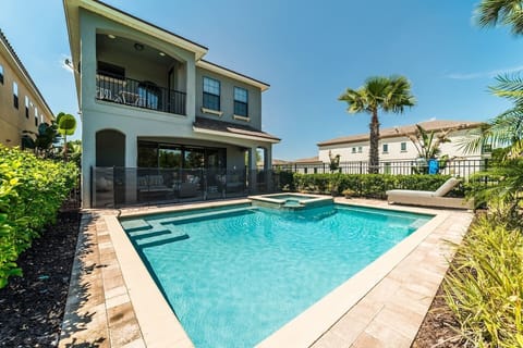 back yard with Pool and gold court view