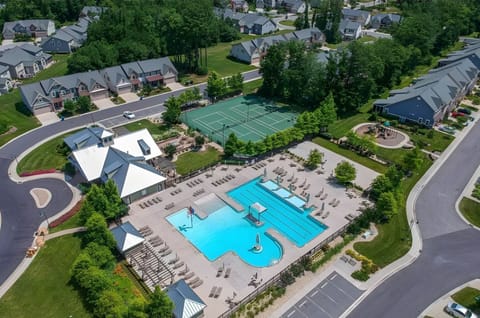 Community amenities areal view
