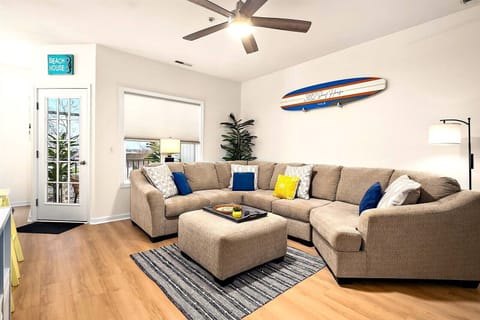 Cozy sectional to relax on after a fun filled day