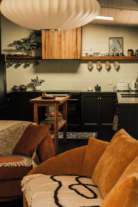 Full kitchen and lounge area