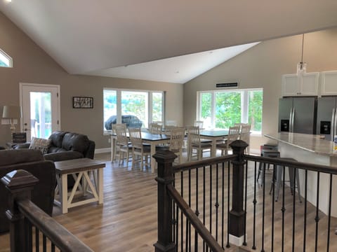 Picture of the living/kitchen area at our other property.  Will be the same.  