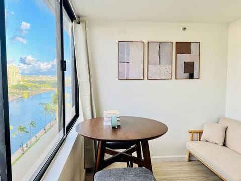 A perfect spot for morning coffee and a good book with a view.