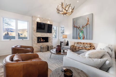 Cozy up in style- this living room is perfect for relaxation and gathering.