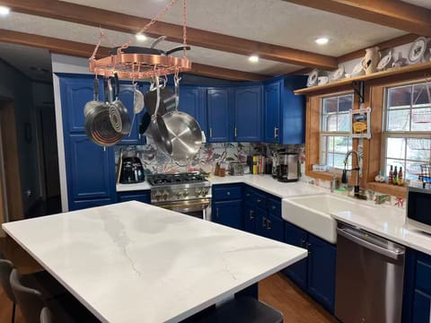 Kitchen with chef's appliances