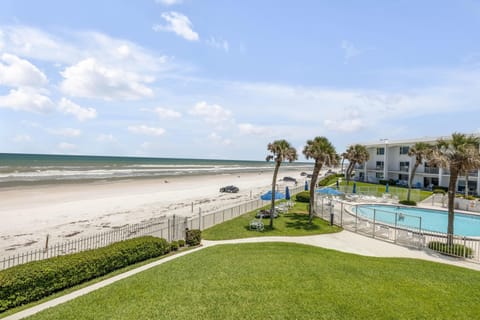 Oceanfront pool and beach access with stunning views