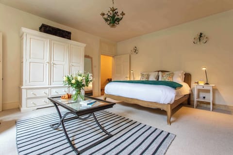 Spacious bedroom with super king size bed