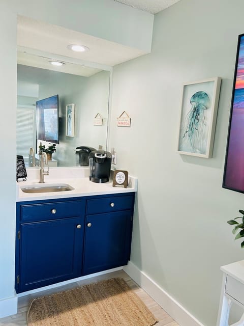 Enjoy the coffee/beverage bar