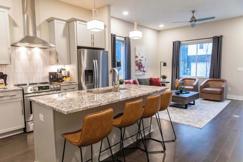Homey kitchen stocked for family meals and shared moments.