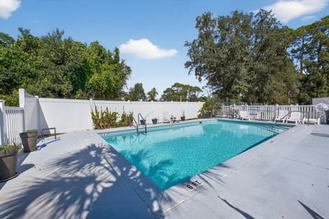 Relax at the pool that is open for guests to use
