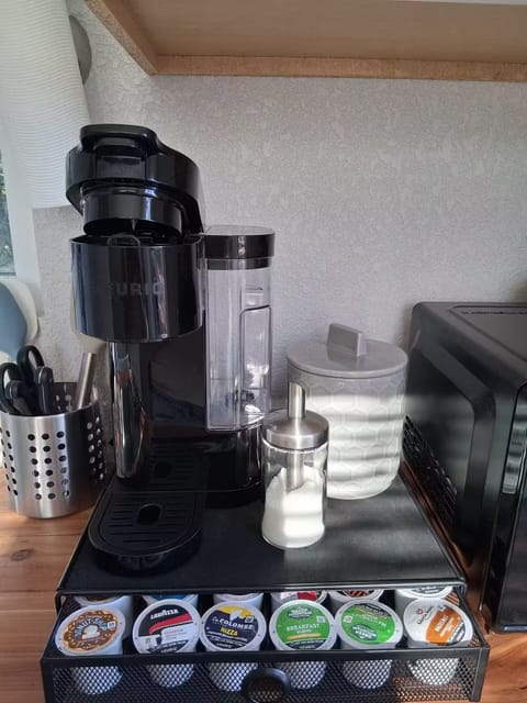 Complimentary coffee and creamer