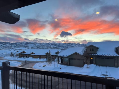 Balcony off Living / Dining rooms - sunset views
