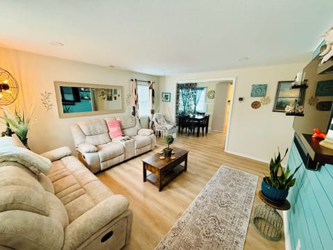 View of living room from front door