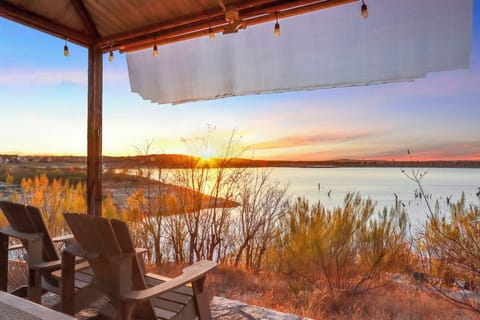 Watch golden sunsets paint the lake