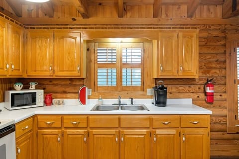Kitchen with Window Over the Sink to Soak in the Views of the Countryside!