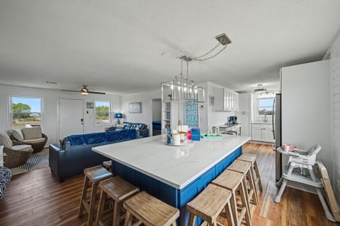 Large open concept living, dining, kitchen