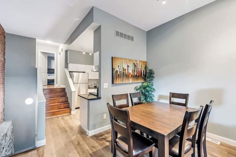 Living Room / Dining Room combo with Fully stocked kitchen