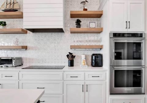 Designer Gourmet Kitchen with Convection Stove, Air Fryer, Toaster Oven & More