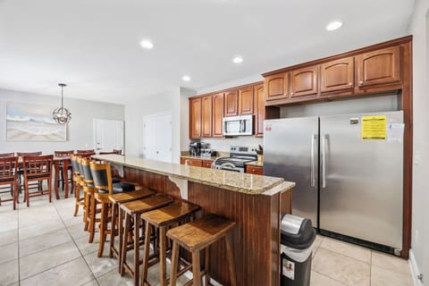 Full kitchen with extra large fridge