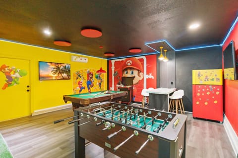 Full Disney Themed Arcade with Pool and Foosball