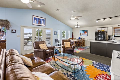 Curl up with a good book in the inviting living room