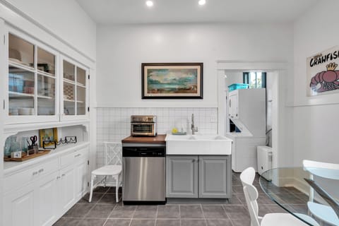 Bright kitchen with modern appliances
