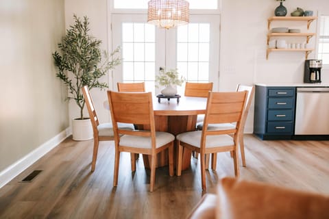 A bright dining area that’s perfect for simple meals and easy conversations.