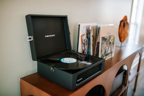 Vinyl vibes included—because great stays deserve great sound.