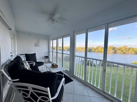 Sunny Balcony with Lake view