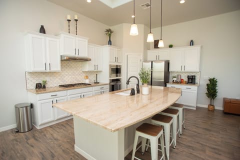 Spacious kitchen to prepare and cook meals
