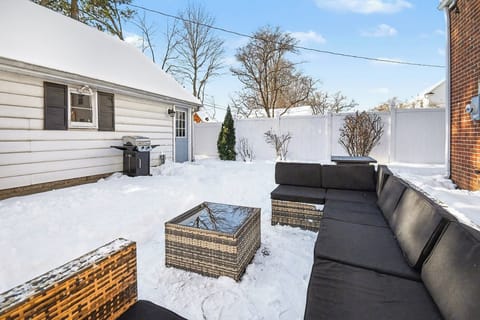 Backyard space for relaxing outdoors