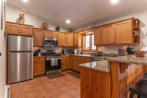 Enjoy a fully stocked kitchen with everything you will need to cook and entertain for your stay!