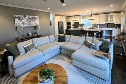 Spacious living and dining area perfect for meals and downtime