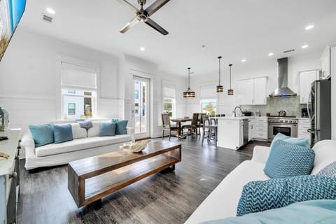 Seamless open-plan living and dining