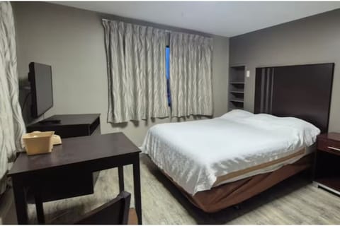 Bedroom. Interior and views may vary based on location and availability