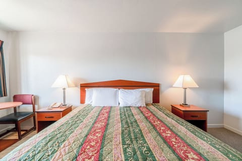 Bedroom. Interior and views may vary by availability.