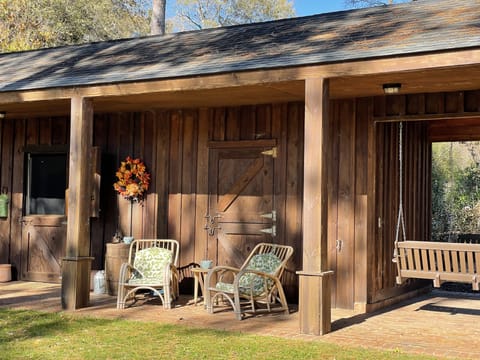 Entrance to the cottage.