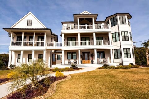 Modern coastal retreat in Pine Knoll Shores with 270 degree views of the ocean