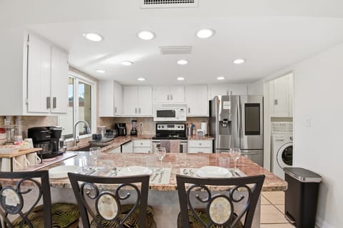 Thoughtfully equipped kitchen utensils and cookware make meal prep easy