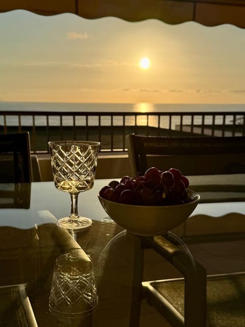 Enjoy the stunning sunset views from the terrace. 
