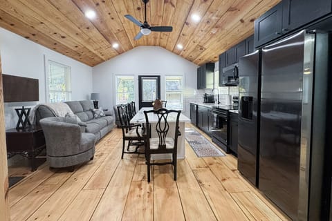 Kitchen - living room combo