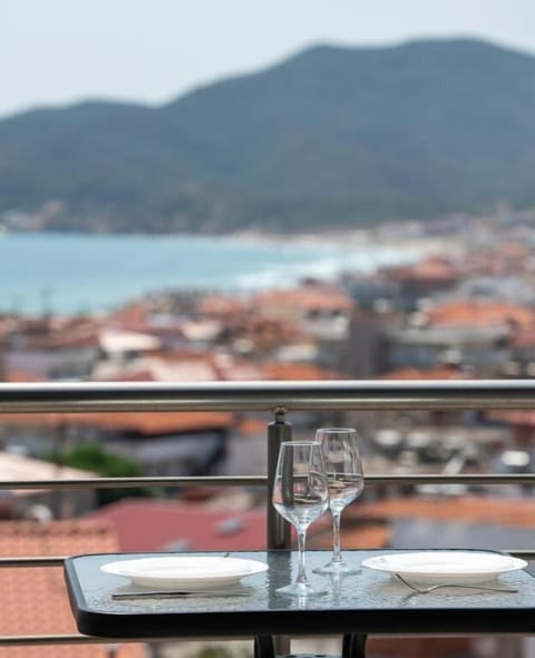 Balcony View Over the Village and Surrounding Landscape