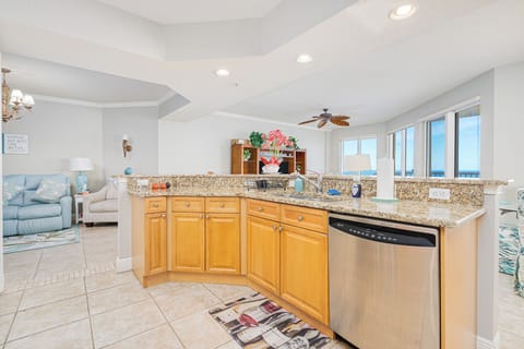 Cooking with an oceanfront view!