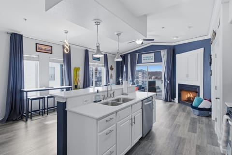 Gourmet kitchen featuring a generous island and premium finishes