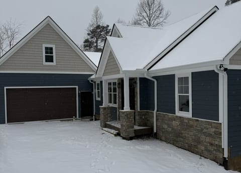 Driveway view, construction update 1/31/26.