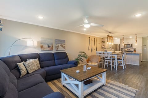 Open living and dining