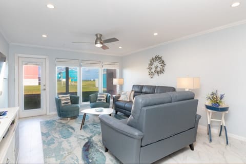 Bright coastal living room