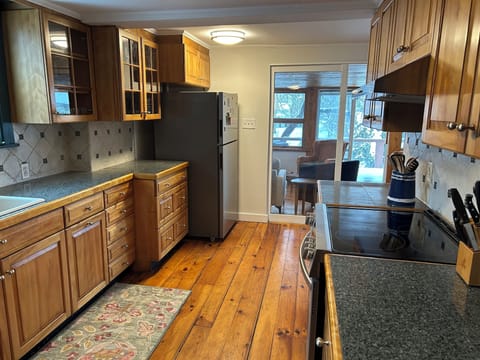 Large kitchen with all appliances