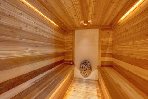 Hot rock dry sauna