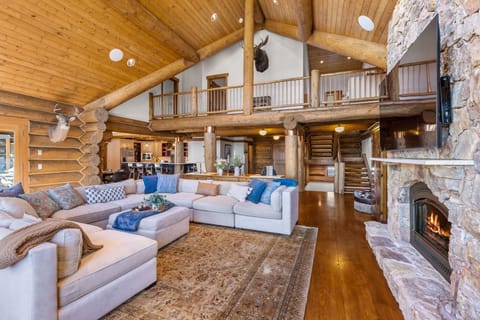 Large living area on main level of the home.